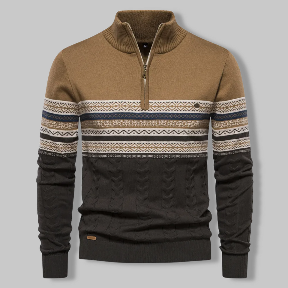 Cambridge Quarter Zip Sweater