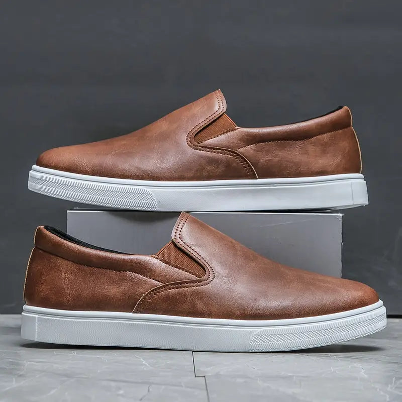 Genuine Leather Slip On